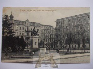 Głogów, Glogau, place Wilhelm, monument 1913