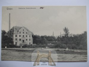 Glogow, Glogau, municipal power plant, ca. 1910
