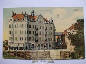 Głogów, Glogau, hotel, cca 1908