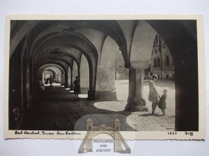 Ladek-Zdroj, Bad Landeck, arcades, circa 1930.