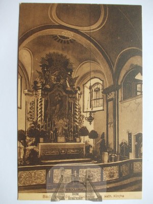 Polanica Zdrój, kościół, wnętrze, ok 1920