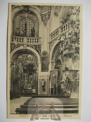 Wambierzyce, Albendorf, interior of the basilica, circa 1920.