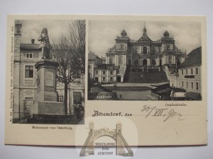 Wambierzyce, Albendorf, basilica, Osterberg monument, ca. 1900.