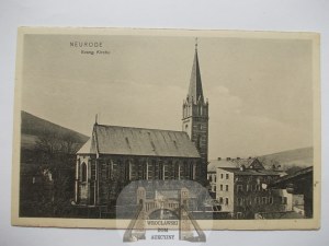 Nowa Ruda, Neurode, Evangelical church, ca. 1910