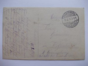 Jelenia Góra, Hirschberg, branch of the army,private card, 1917
