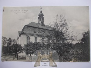 Podgórzyn, Giersdorf, Evangelical church, ca. 1910