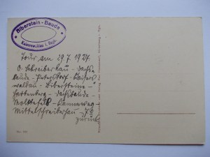 Krkonoše, Bobrowe Skały, rozhledna, 1927