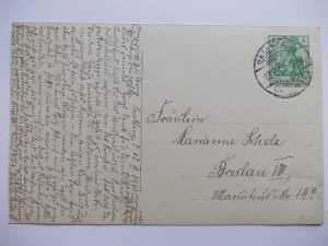 Zachelmie, Saalberg, cottage, private card, 1913