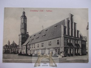 Lwówek Slaski, Lowenberg, city hall, 1916
