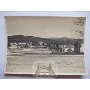 Świeradów Zdrój, Bad Flinsberg, panorama, prywatna kartka, 1933