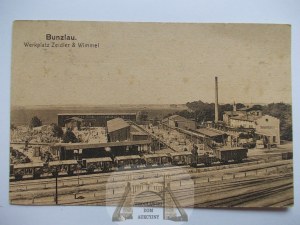 Boleslawiec, Bunzlau, Zeidler und Wimmel stone processing plant, circa 1920.
