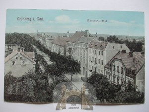 Zielona Góra, Grunberg, Bismarck Street, ca. 1912