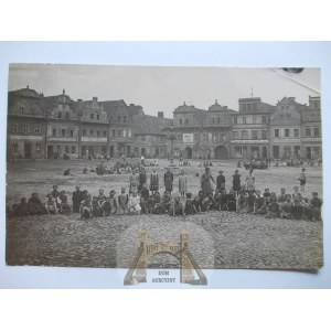 Bytom Odrzański, Beuthen, Rynek, děti, soukromá karta,