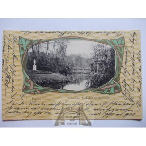 Żagań, Sagan, pond, Art Nouveau, 1903