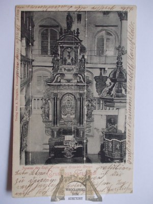 Wschowa, Fraustadt, Evangelical church, interior, 1902