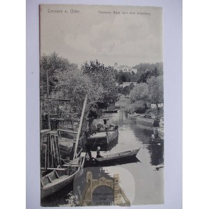Krosno Odrzańskie, Crossen, Fischerei, 1908