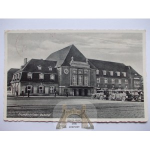 Słubice, Frankfurt a. Oder, train station, 1937