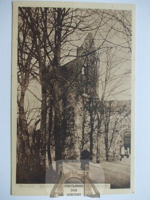 Ośno Lubuskie, Drossen, mestské hradby, 1917