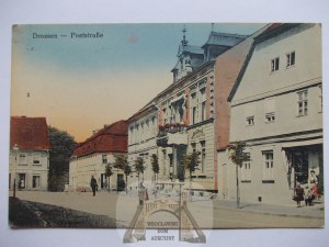 Ośno Lubuskie, Drossen, Pocztowa-Straße, ca. 1920
