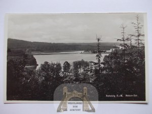 Sulęcin, Zielenzieg, panorama, lake, circa 1930.