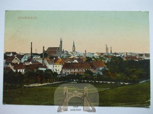 Swiebodzin, Schwiebus, panorama, 1909