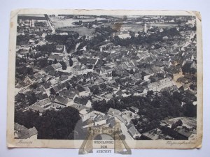 Miedzyrzecz, Meseritz, aerial panorama, 1931