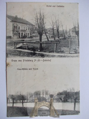 Strzelce Krajeńskie, hotel, mill, 1918