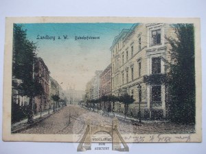 Gorzow, Landsberg, Dworcowa Street, 1920