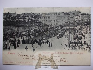 Poznaň, Posen, Berlínska brána, spevácky festival, 1902
