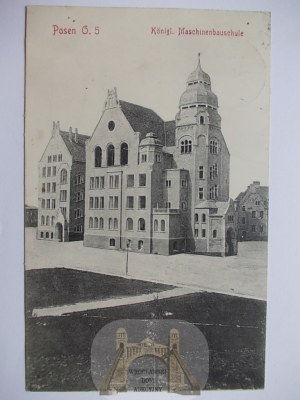 Poznan, mechanical engineering school 1907