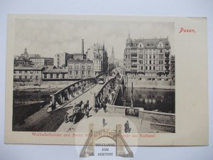 Poznan, bridge, Szeroka street ca. 1900