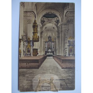 Leszno, Lissa, kościół katolicki, wnętrze ok. 1920