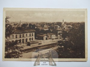 Miedzychód, Birmbaum, railroad station ca. 1915
