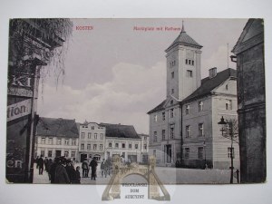 Koscian, Kosten, Market Square, Town Hall 1915