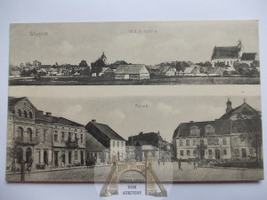 Słupca, Rynek, panorama ok. 1915