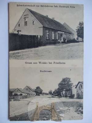 Wolsko k. Miasteczko Krajeńskie, Saw, store, street1917