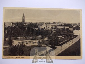 Ostrzeszow, panorama, park 1940