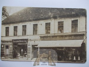 Ostrów Wielkopolski, Ostrowo, sklep, prywatna pocztówka ok. 1915