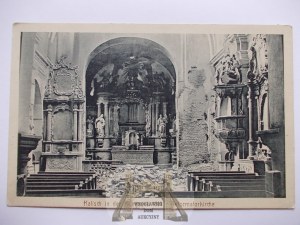 Kalisz, Kalisch, Kirche, Innenraum, Ruine ca. 1915