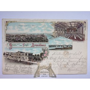 Grudziądz, Graudenz, restauracja Tivoli, litografia 1901