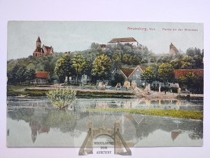 New on the Vistula, houses on the river 1912