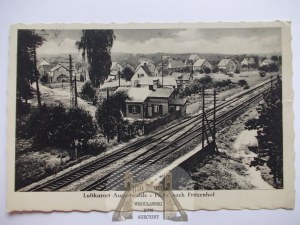 Szczecin, Stettin, Wielgowo, railroad tracks, settlement, 1940