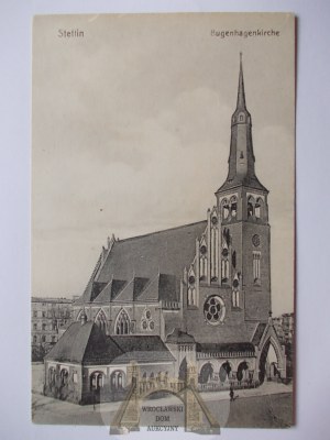 Szczecin, Stettin, St. Adalbert Church, ca. 1910