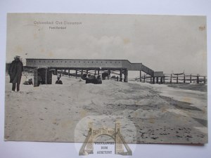 Dziwnow, Dievenow, pláž, rodinné koupaliště, 1919