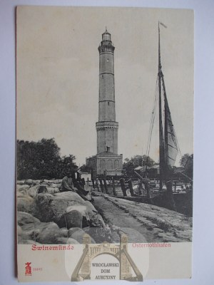 Świnoujście, Swinemunde, Chorzelin, phare, vers 1900