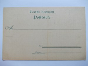 Świnoujście, Swinemunde, Chorzelin, lithographie, vers 1900