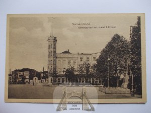 Swinoujscie, Swinemunde, Town Hall Square, ca. 1922