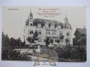 Świnoujście, Swinemunde, willa An de Waterkant, 1911