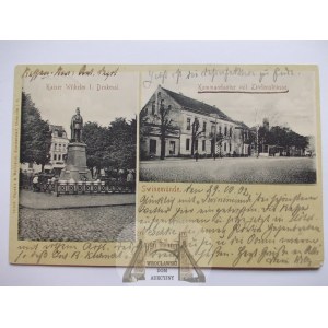 Świnoujście, Swinemunde, komendantura, pomnik, 1902