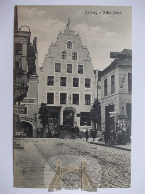 Kolobrzeg, Kolberg, vieux bâtiment, vers 1912